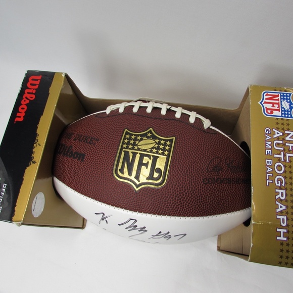 2007 Baltimore Ravens Autographed Football Wilson The Duke Official Size - Picture 3 of 5